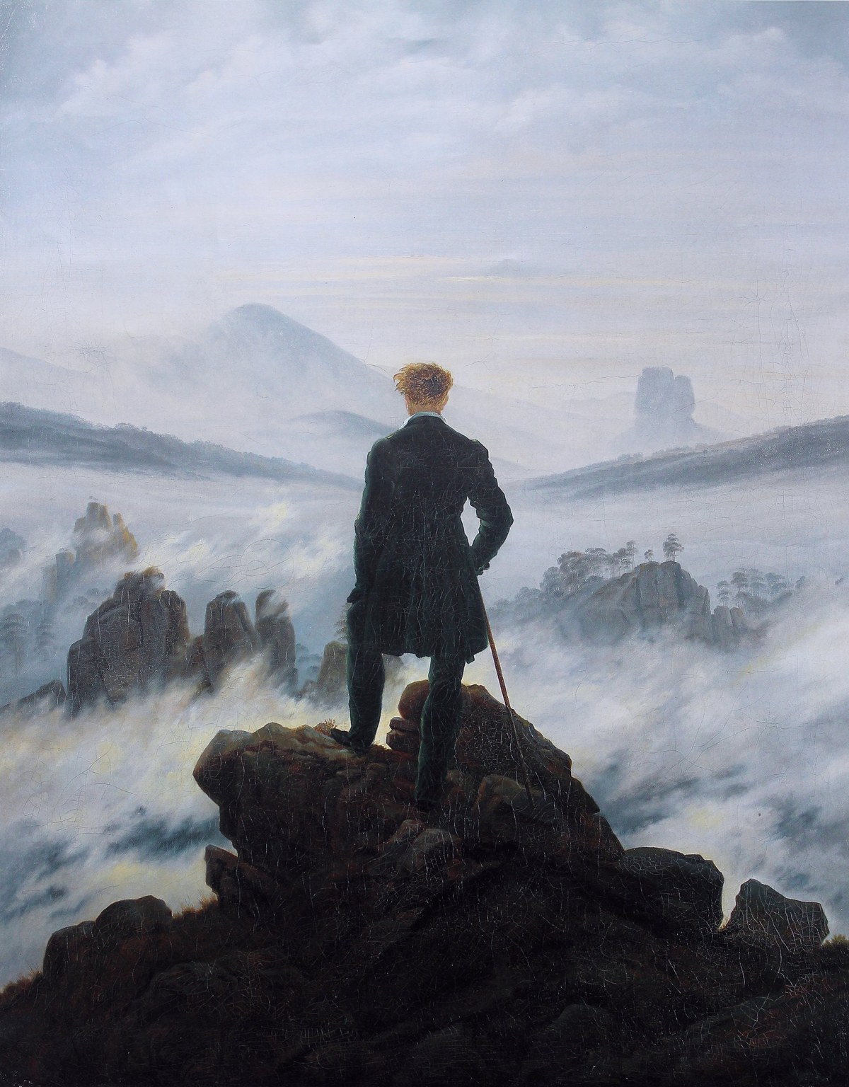 Caspar David Friedrich, Wanderer above the Sea of Fog, 1818